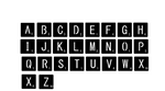 Square Metal Tile letters